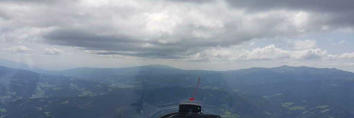 Flugwegposition um 11:25:07: Aufgenommen in der Nähe von Gemeinde Fohnsdorf, Fohnsdorf, Österreich in 2132 Meter